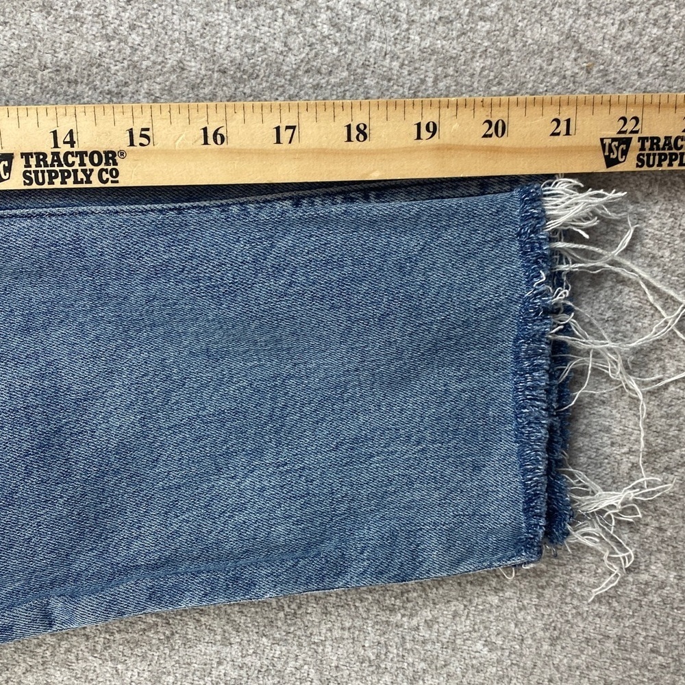 Agolde Nico slim straight jeans size 27 high rise button fly organic crop - Picture 11 of 12